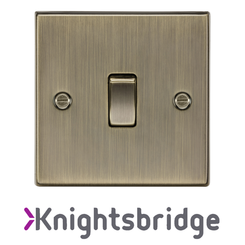 Knightsbridge Square Edge Antique Brass