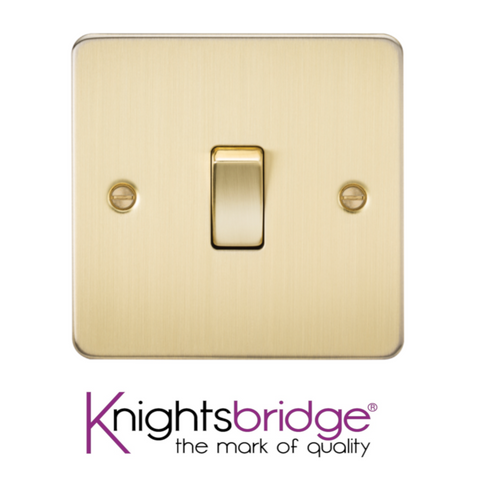 Knightsbridge Flat Plate Brushed Brass