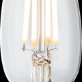 Knightsbridge CLD4AESC 230V 4W LED ES Clear Candle Filament Lamp 2700K Dimmable