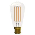 Bell 60777 3.3W LED Filament Squirrel Cage Clear Dimmable - BC, 2700K 470lm
