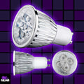 240V 3w LED GU10 Blacklight Blue - P16L3WF-BLB
