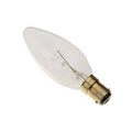 240v 25w Ba15d/SBC 35mm Clear Candle Bulb