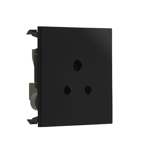 BG EM2ASB 2A Round Pin Unswitched Socket Module Black - BG - sparks-warehouse
