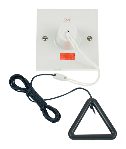 Scolmore PRW210AG - 45A DP Pull Cord Switch With Grey Bangle Mode Part M Scolmore - Sparks Warehouse