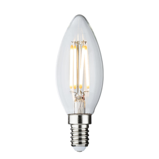 Knightsbridge CLD4ASESC 230V 4W LED SES Clear Candle Filament Lamp 2700K Dimmable ML Knightsbridge - Sparks Warehouse