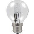 Casell GB18BC-H-CA - Golf Ball 18w Ba22d/BC 240v Clear Energy Saving Halogen Light Bulb