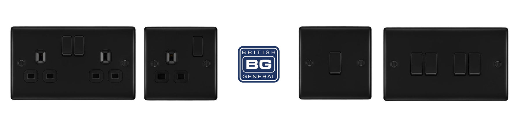 Elevate Your Home Aesthetic with BG's Stylish Matt Black Switches and Sockets