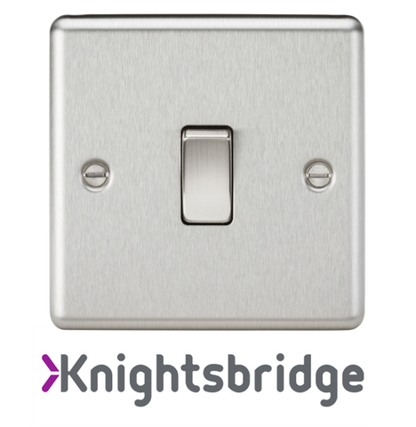 Knightsbridge Curved Edge Brushed Chrome