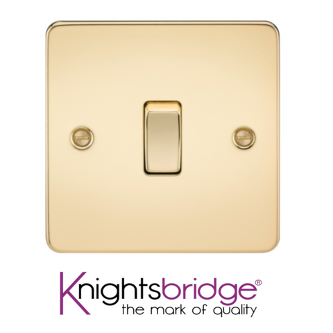 Knightsbridge Flat Plate Polished Brass