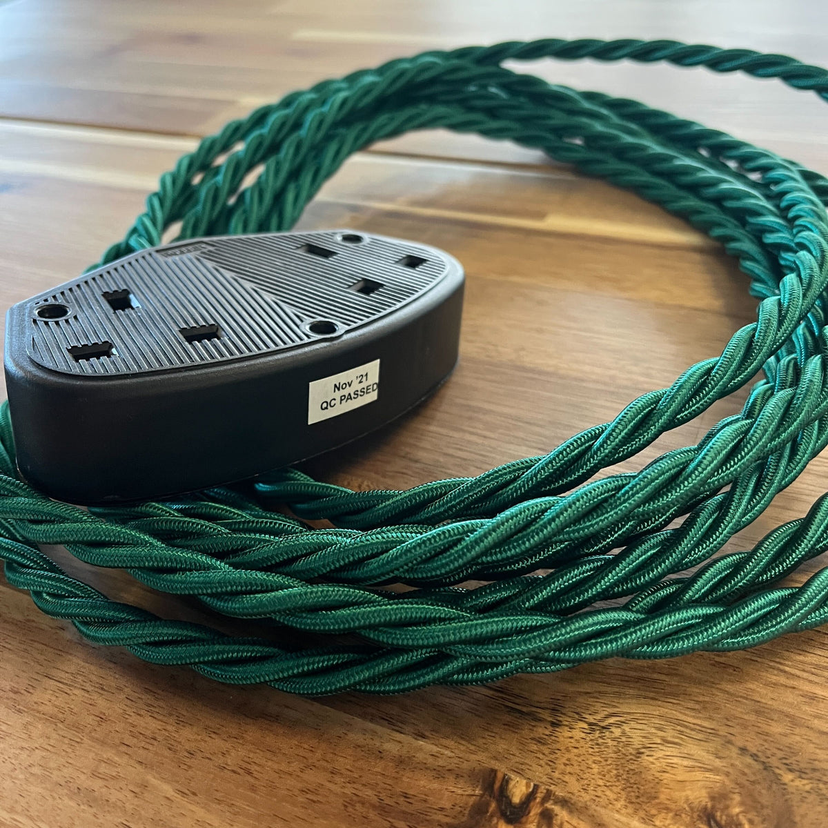 Decorative Fabric Extension Leads Coloured Braided Cable Sparks