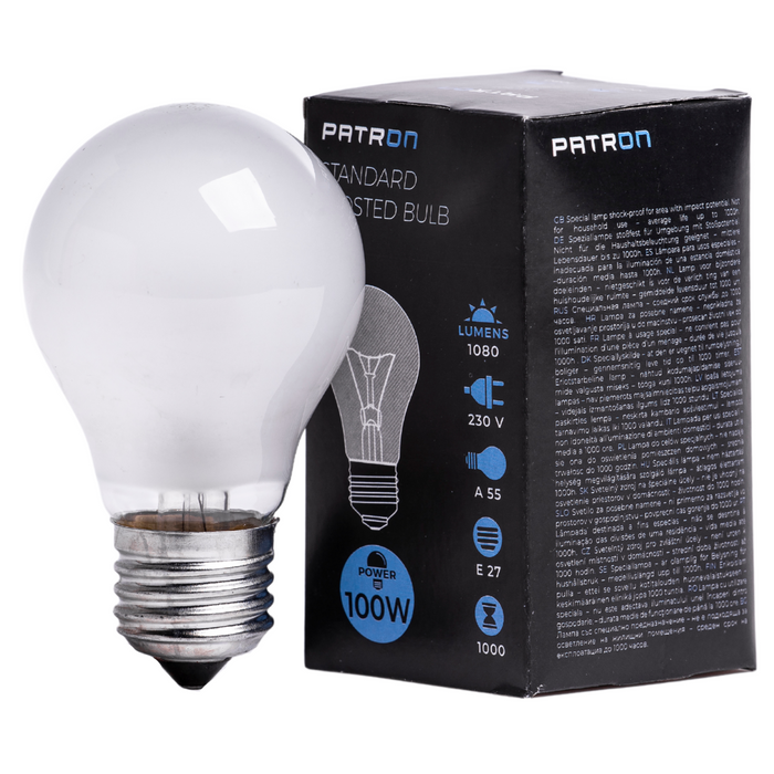 Patron - 05281 Incandescent Bulb E27 100W A55 230V FR