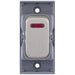 Selectric GRID360 Satin Chrome 20A DP Switch Module with Neon and Grey Insert