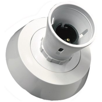 Selectric White T2 Batten Lampholder Pre-Wired Bayonet Fitting