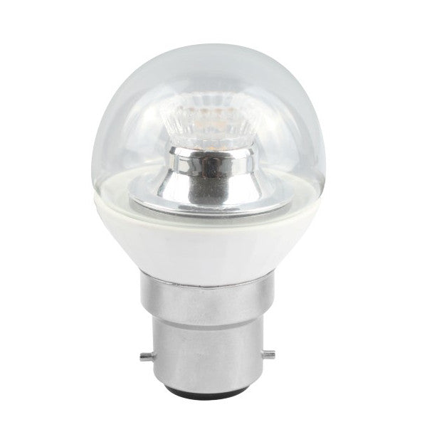 Bell 60582 2.1W LED 45mm Dimmable Round Ball Clear - BC, 4000K 250lm
