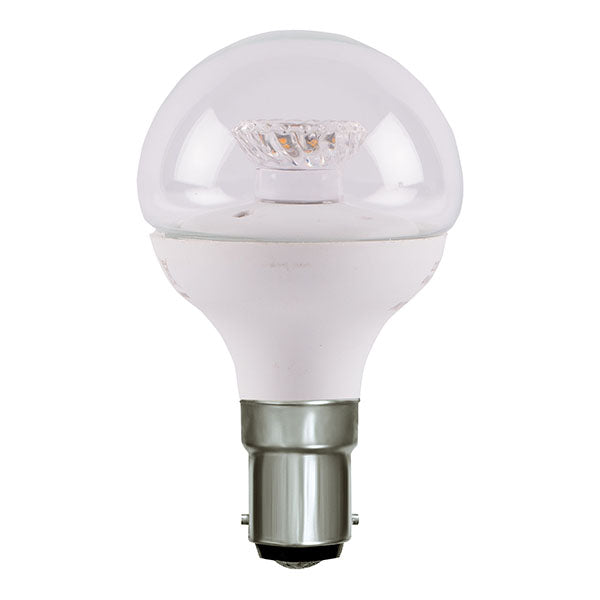Bell 60579 2.1W LED 45mm Dimmable Round Ball Clear - SBC, 2700K 250lm