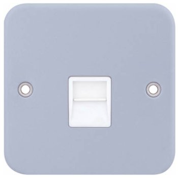 Selectric Metal Clad 1 Gang Telephone Secondary Socket