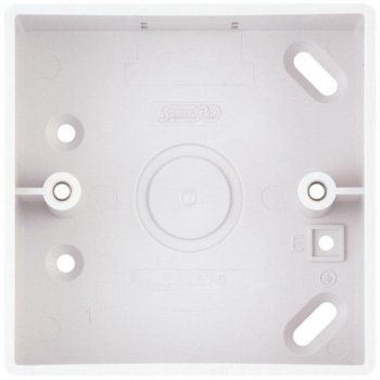 Selectric Smooth 1 Gang 30mm ABS Surface Pattress Box