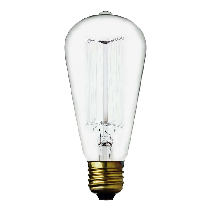 NAV2260E-SQ - Squirrel Cage 240v 60w E27. Looks like an early 1900's GLS Light Bulb