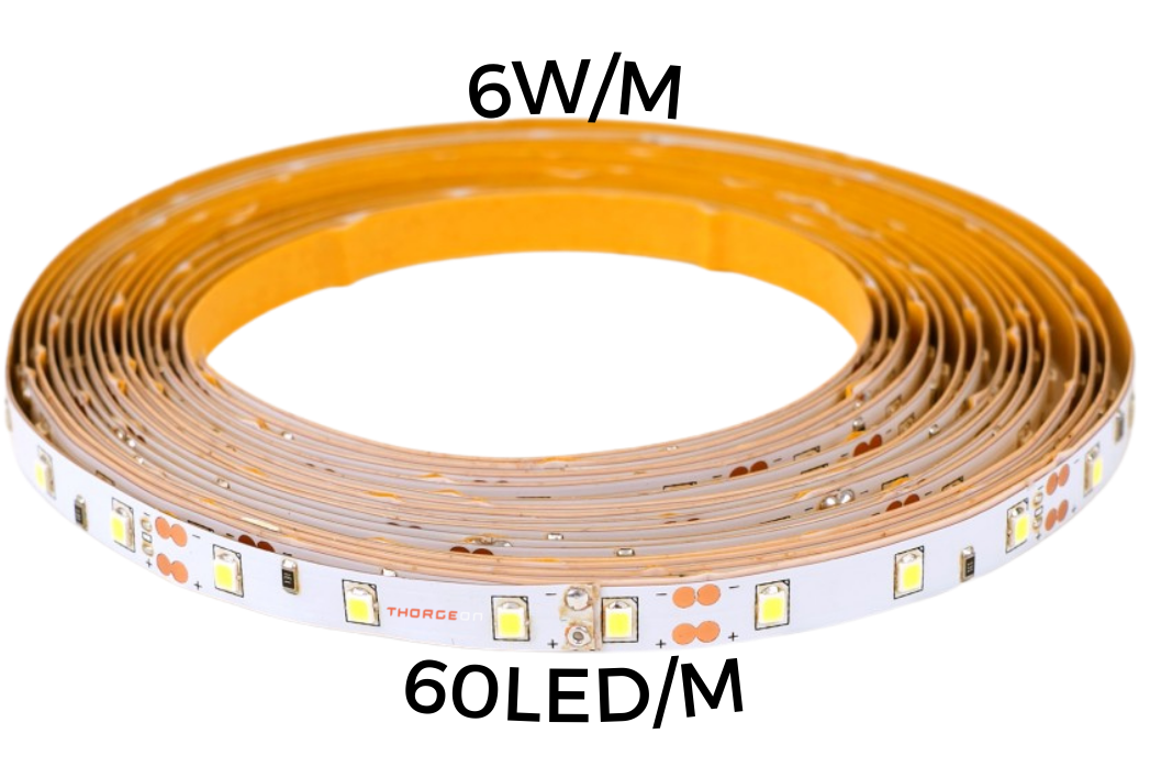Thorgeon - 16006 LED strip 6W/m 60led/m 12V IP20 5m 4000K 699lm/m 60'000h CRI>90 (5m)