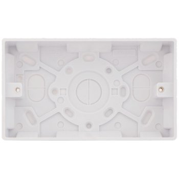 Selectric Smooth 2 Gang 25mm Surface Pattress Box