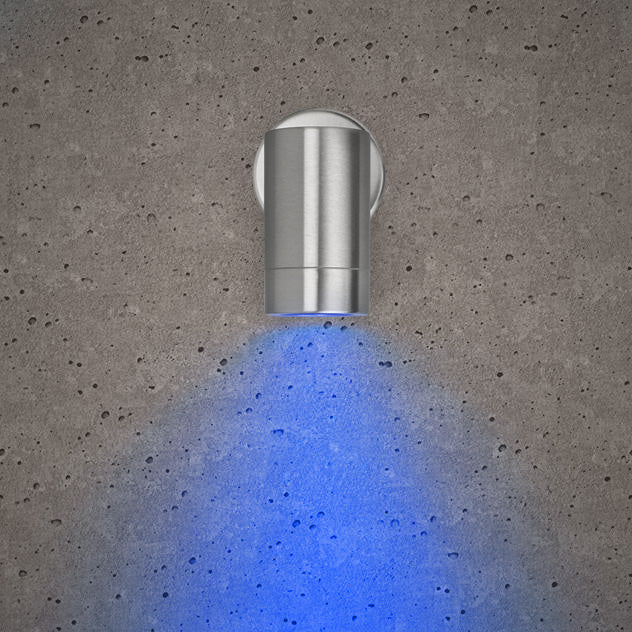 Bell 10336 Luna GU10 Wall Light - Fixed Single, Stainless Steel, IP65