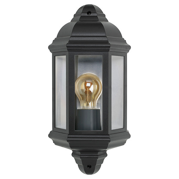 Bell 10360 Retro Half Lantern Black (lamp not included)   ES/E27