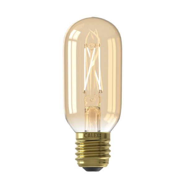Calex 1101003900 LED Tubular Lamp | Bulb | 3.5W | E27 | T45 | Gold | Dimmable