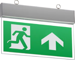230V IP20 Ceiling Mounted LED Emergency Exit Sign (maintained/non-maintained)
