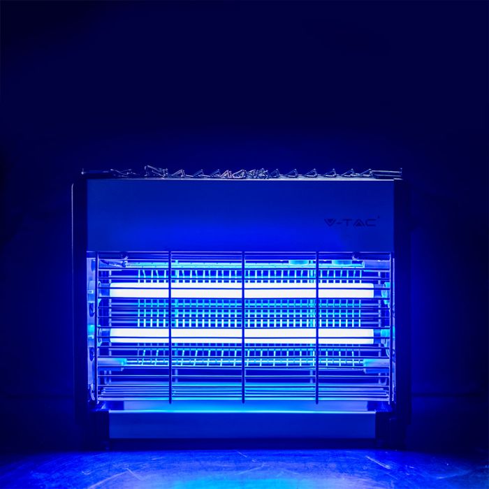 V-Tac 3220 2 x 10W Flykiller Coverage 80m2 Insect Killer Unit - V-Tac - VT-3220 11180-BS