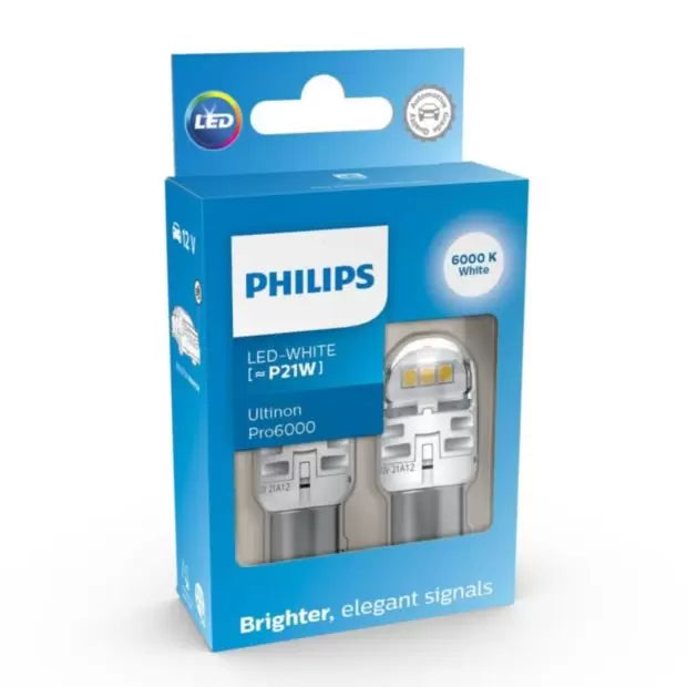 Philips 11498CU60X2   6000K P21W (382) LED Bulbs
