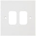 Selectric Square GRID360 2 Gang Faceplate