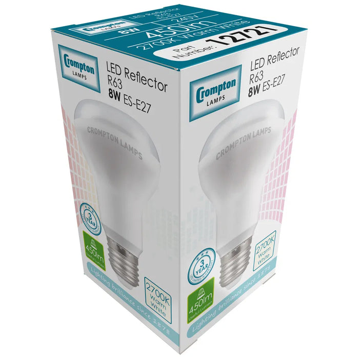 LED Reflector R63 Thermal Plastic • 8W • ES-E27