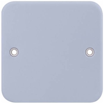 Selectric Metal Clad 1 Gang Blank Plate with Back Box