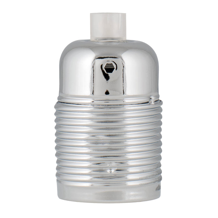 Bailey 139696 - Lampholder Metal Screw E27 Chrome Bailey Bailey - The Lamp Company