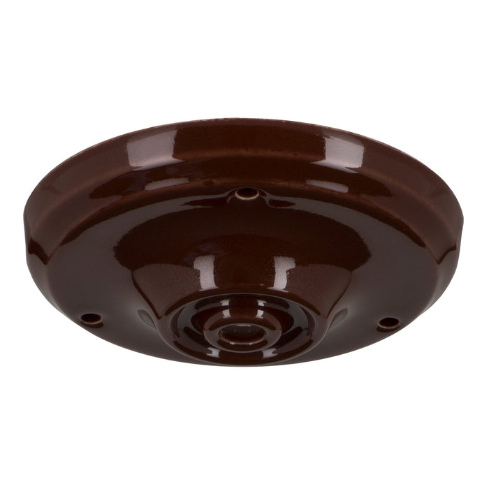 Bailey 139708 - Ceiling Cup Porcelain Brown Bailey Bailey - The Lamp Company