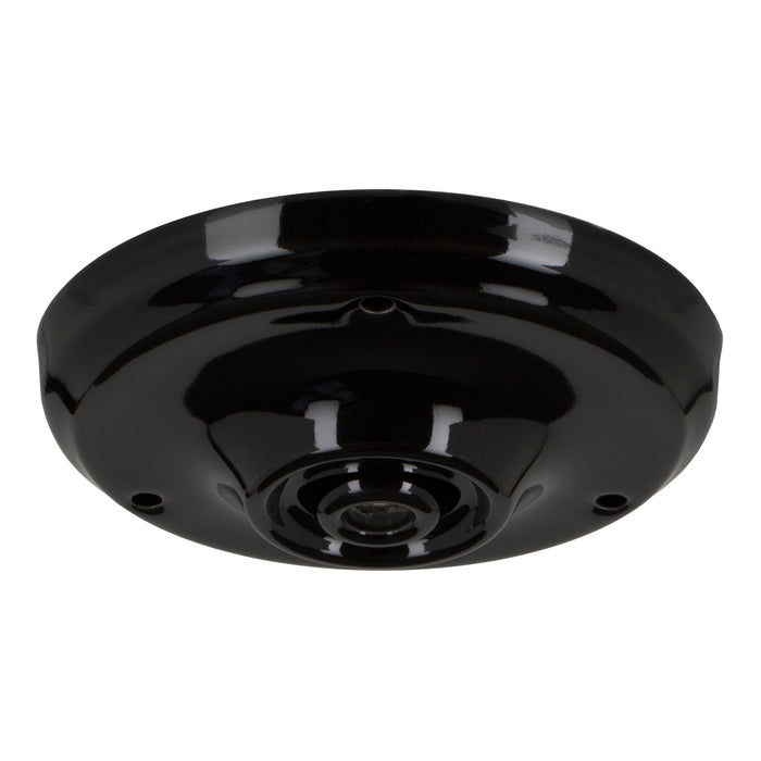 Bailey 139709 - Ceiling Cup Porcelain Black Bailey Bailey - The Lamp Company