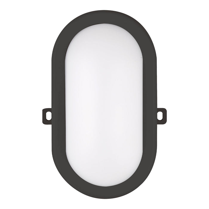 Bailey - 139759 - LED Bulkhead Basic 6W 420lm 4000K Oval Black Light Bulbs Bailey - The Lamp Company