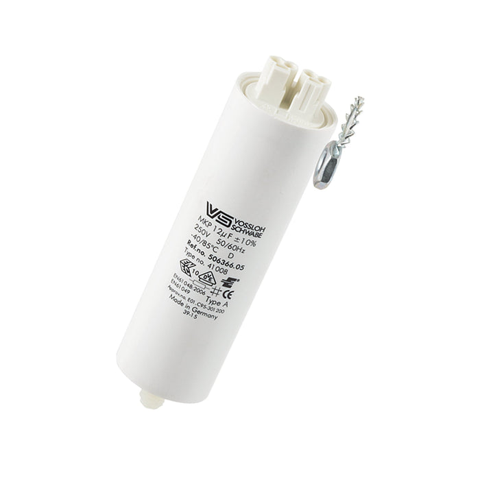 Bailey 140151 - VS 506366 Capacitor 12µF Aluminum casing 250V male nipple Bailey Bailey - The Lamp Company