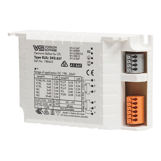 Bailey 140160 - VS ELXc242.837 Electronic Ballast 220-240V K3 Control Gear Bailey - The Lamp Company