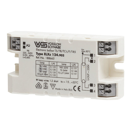 Bailey 140162 - VS ELXs124.902 Electronic Ballast 14/15/18/24W G5 Control Gear Bailey - The Lamp Company