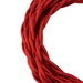 Bailey - 140310 - Textile Cable Twisted 2C 3M Metallic Red Light Bulbs Bailey - The Lamp Company