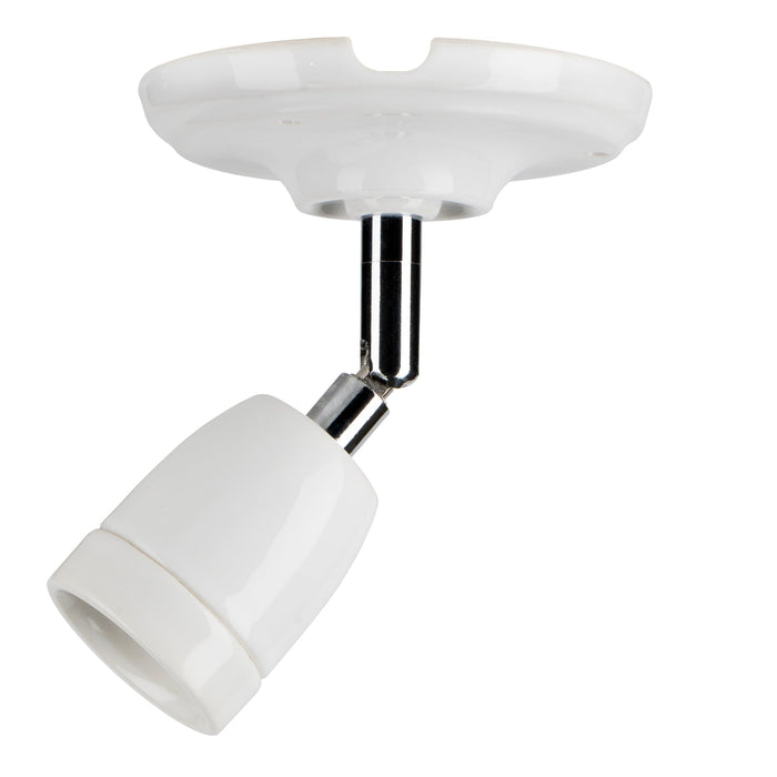 Bailey - 140321 - Ceiling / Wall Lamp Porcelain L E27 White Light Bulbs Bailey - The Lamp Company
