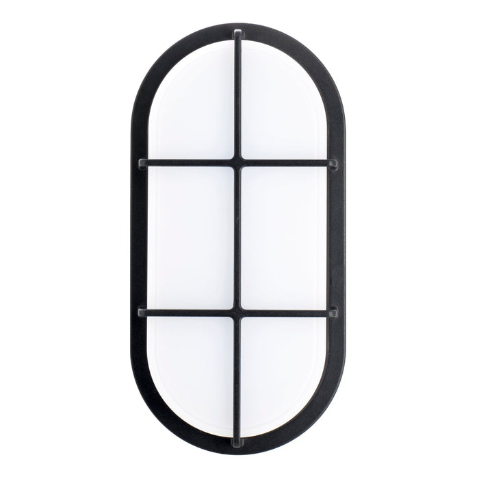 Bailey - 140801 - LED Bulkhead Slim 20W 1350lm 4000K IK10 Oval Black Light Bulbs Bailey - The Lamp Company