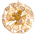 Bailey 140845 - Chandelier Irma S Gold Agate Stone Bailey Bailey - The Lamp Company