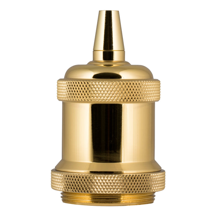 Bailey - 140910 - Retro Lampholder Alu E27 Gold Light Bulbs Bailey - The Lamp Company