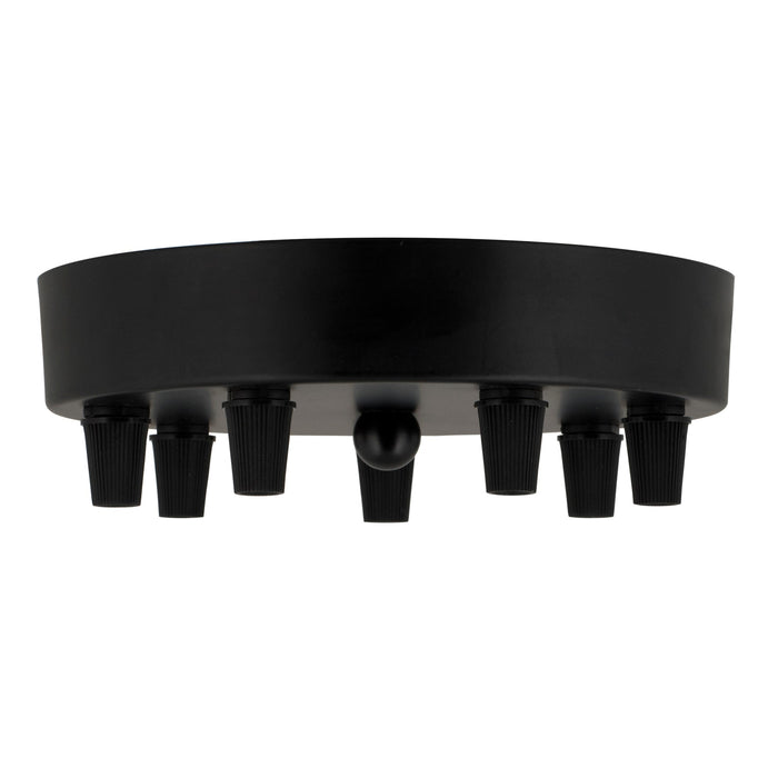 Bailey - 140916 - Ceiling Cup Metal Black Multi-Cord 7 Light Bulbs Bailey - The Lamp Company