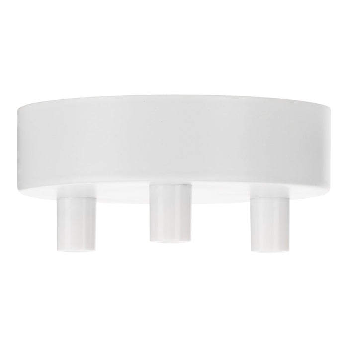 Bailey - 140917 - Ceiling Cup Metal White Multi-Cord 3 Light Bulbs Bailey - The Lamp Company