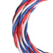 Bailey - 141099 - Textile Cable Twisted 3C 3M Shiny Blue/White/Red Light Bulbs Bailey - The Lamp Company