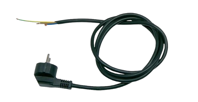 Thorgeon - 19032 SCHUKO Plug Cable 3m, 3?—1.0mm??, 16A 250V~Max:3680W, IP20 Black