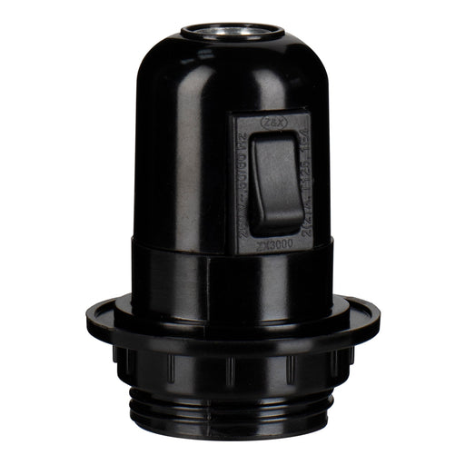 Bailey - 141133 - Lampholder E27 Bakelite Half Thread + Switch Black Light Bulbs Bailey - The Lamp Company